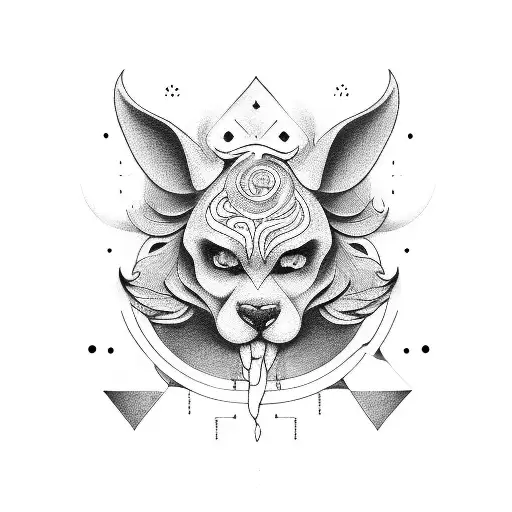 go with the flow tattoo design idea