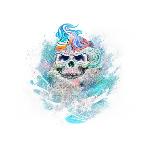 go with the flow tattoo design idea