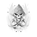 go with the flow tattoo design idea