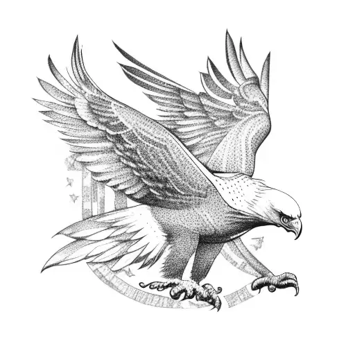 eagle in Punjab map  tattoo design idea