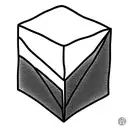 Fancy Cube tattoo design idea