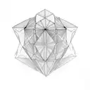 Fancy Cube tattoo design idea