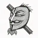 V for Vendetta tattoo design idea