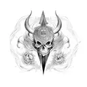 alas con espadas tattoo design idea