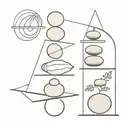 stacked objects to symbolize balance mind body tattoo design idea