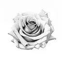 rose with a turbo in it tattoo design idea