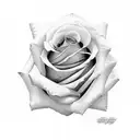 rose with a turbo in it tattoo design idea
