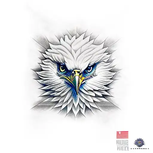 eagle third eye tattoo design idea