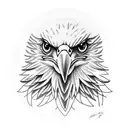 eagle third eye tattoo design idea