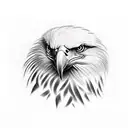 eagle third eye tattoo design idea