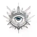 eagle third eye tattoo design idea