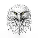 eagle third eye tattoo design idea
