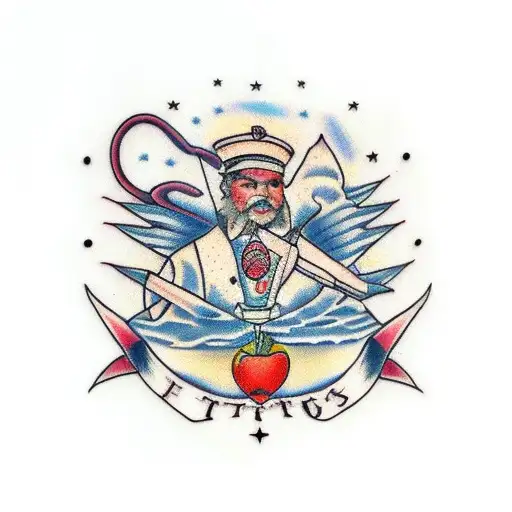 three sisters tattoo design idea