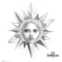 3 archangels, dove with rosary, philippines sun and star tattoo design idea