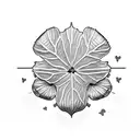 4 leaf clover with boxing gloves hanging off one of the leaves. tattoo design idea