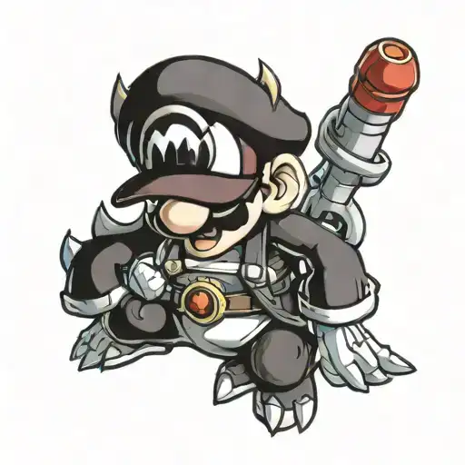 mario pokemon yugioh tattoo design idea