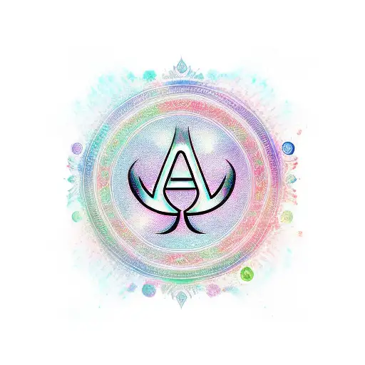 Aum sign mix  tattoo design idea