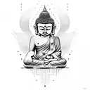 Buddha tattoo design idea