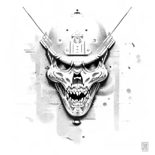 royal marine commando tattoo design idea