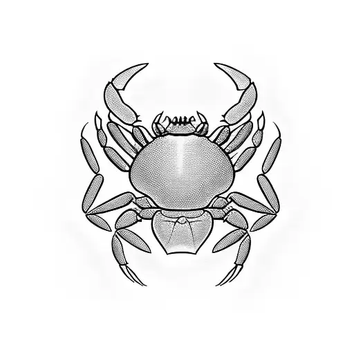 cancer crab wutang tattoo design idea