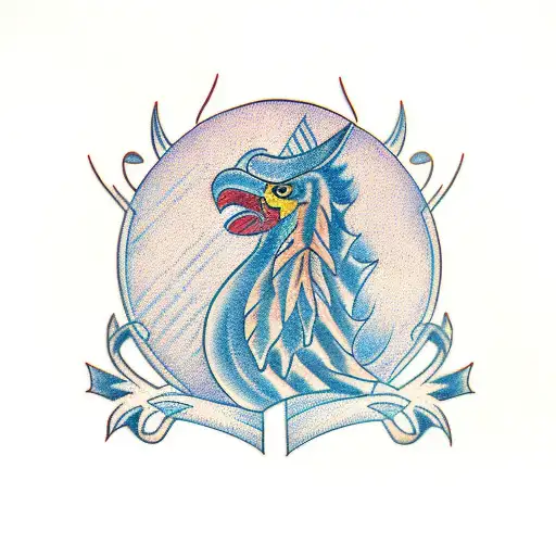 welsh feathers tattoo design idea