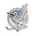 welsh feathers tattoo design idea