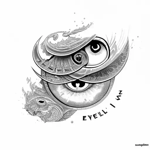 Evil Eye tattoo design idea
