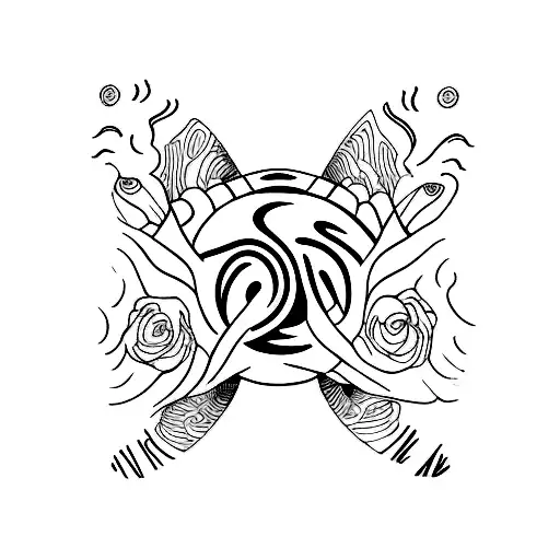 finline intuition eye tattoo design idea