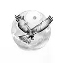 red tailed hawk tattoo design idea