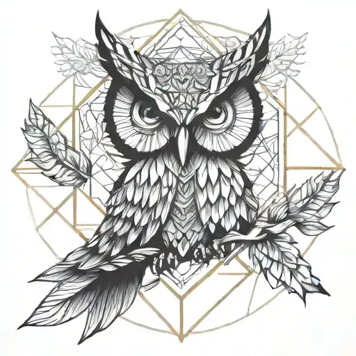 owl and betrayal tattoo design idea