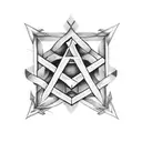 Star of David with swords tattoo design idea
