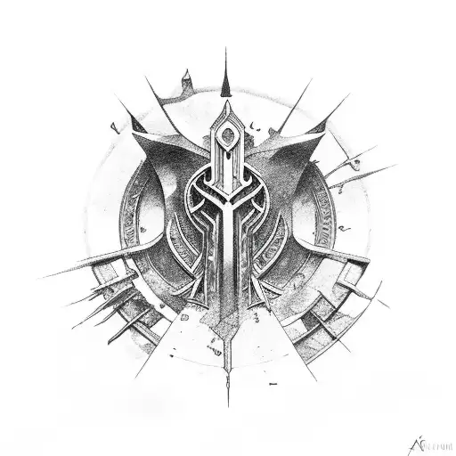 Assassin crest tattoo design idea