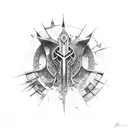 Assassin crest tattoo design idea