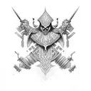 Assassin crest tattoo design idea