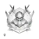 Assassin crest tattoo design idea