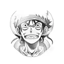 monkey d luffy tattoo design idea