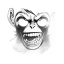 monkey d luffy tattoo design idea