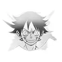 monkey d luffy tattoo design idea