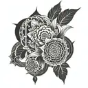  negative space tattoo design idea