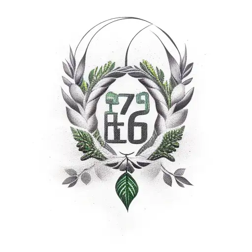 laurel wreath tattoo design idea