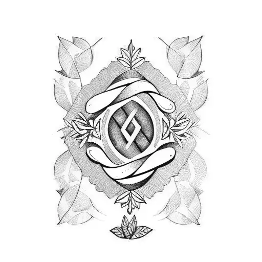 laurel wreath tattoo design idea