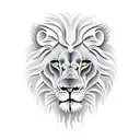 lion skull tattoo design idea