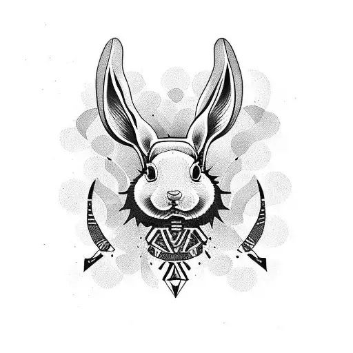 lapin tattoo design idea