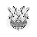 lapin tattoo design idea