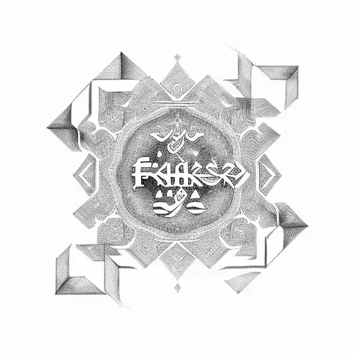 farsi font text tattoo design idea