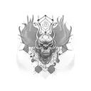 numbers 1,2,8 tattoo design idea