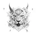 meu avô vendo do céu eu jogar futebol  tattoo design idea
