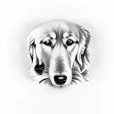 golden retriever, ice hockey player, lasagna, rock tattoo design idea