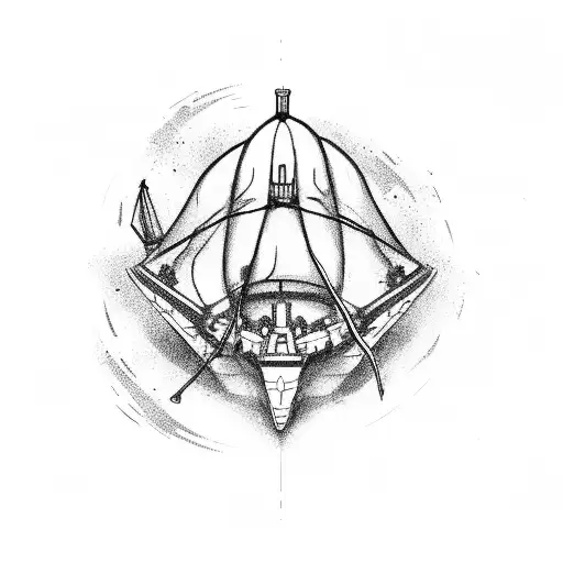 burn the ships tattoo design idea