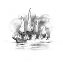 burn the ships tattoo design idea